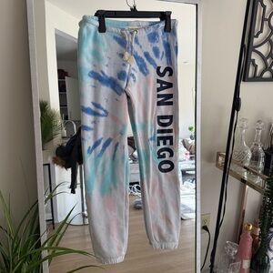 Ocean Drive Blue Tie-Dye Pants